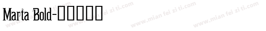 Marta Bold字体转换